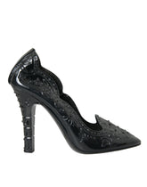 Dolce & Gabbana Black Crystal CINDERELLA Heels Pumps Shoes -   -  Dolce & Gabbana.